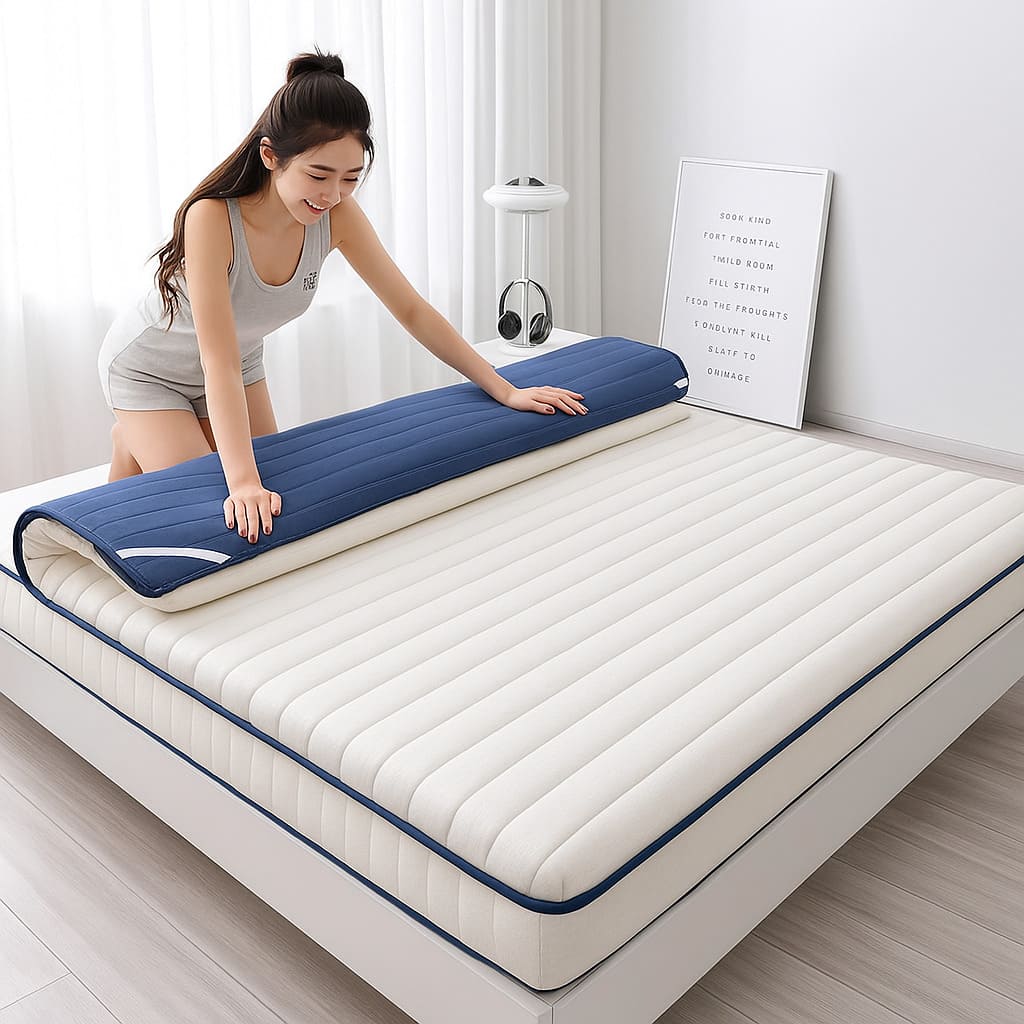 Premium Rollable Mattress Topper – Extra Comfort & Support Layer
