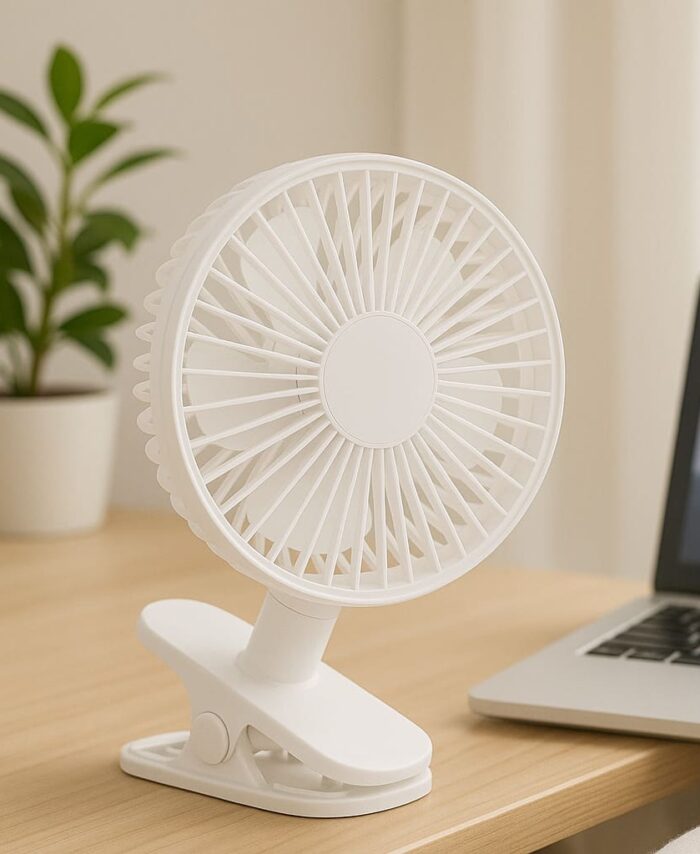 Portable Rechargeable Clip Fan – Multi-Use