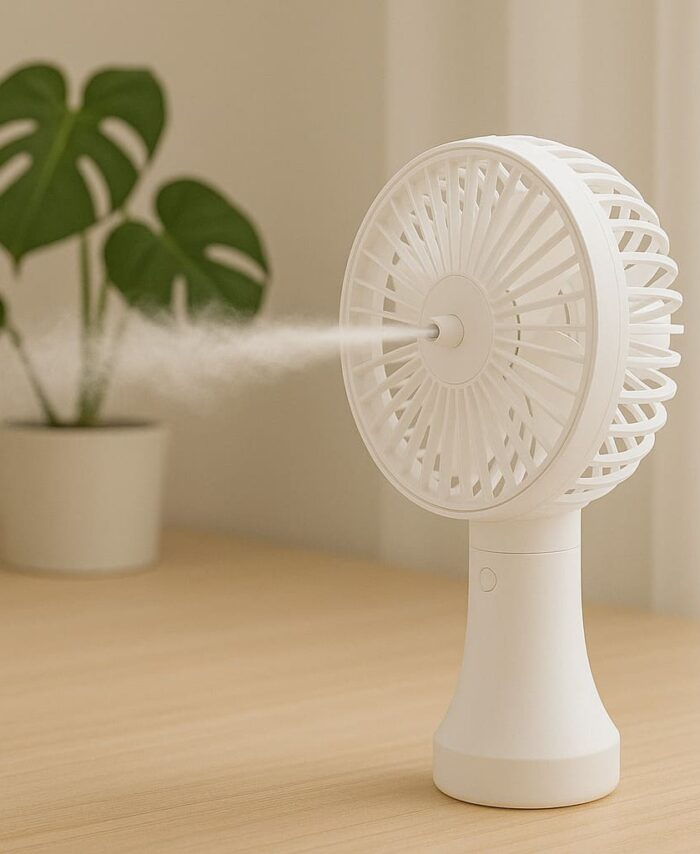 Rechargeable Mist Fan – Cooling Spray Feature
