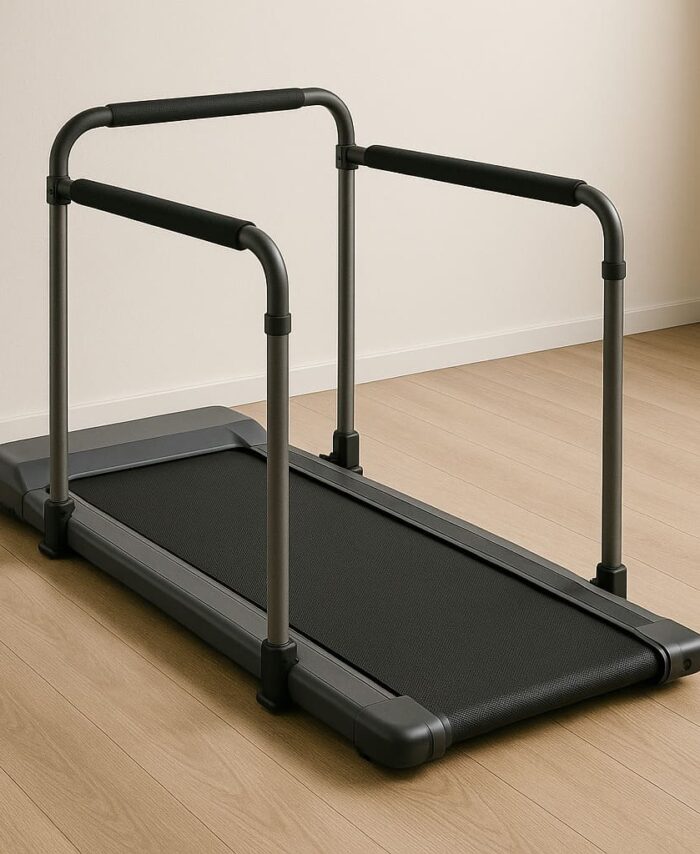 Foldable Walking Pad with Side Rails