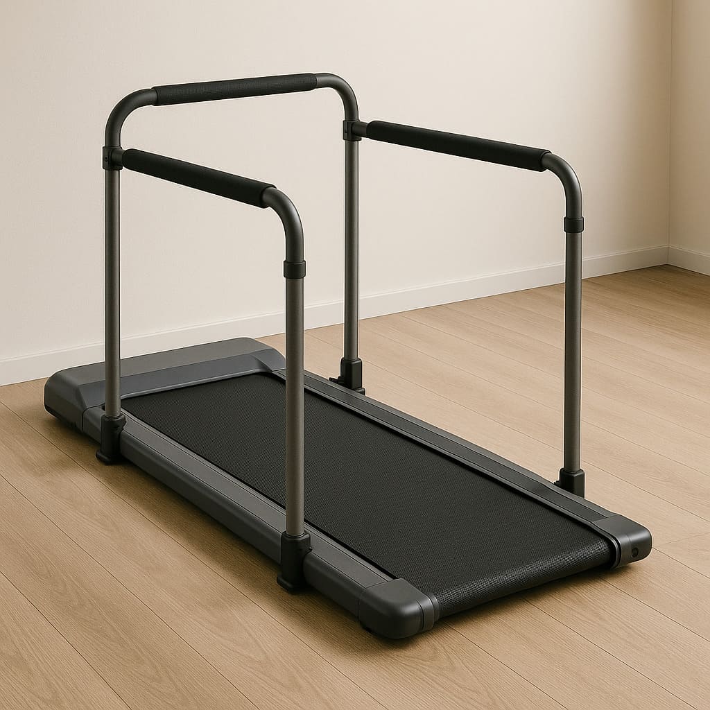 Foldable Walking Pad with Side Rails