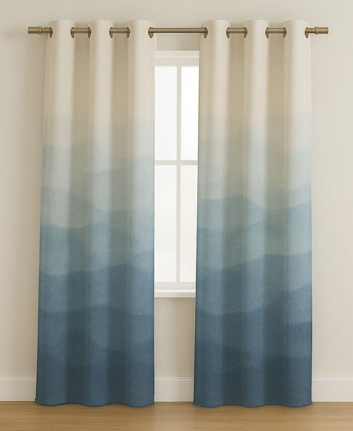 Linen Textured Curtain Panels – Minimalist Style
